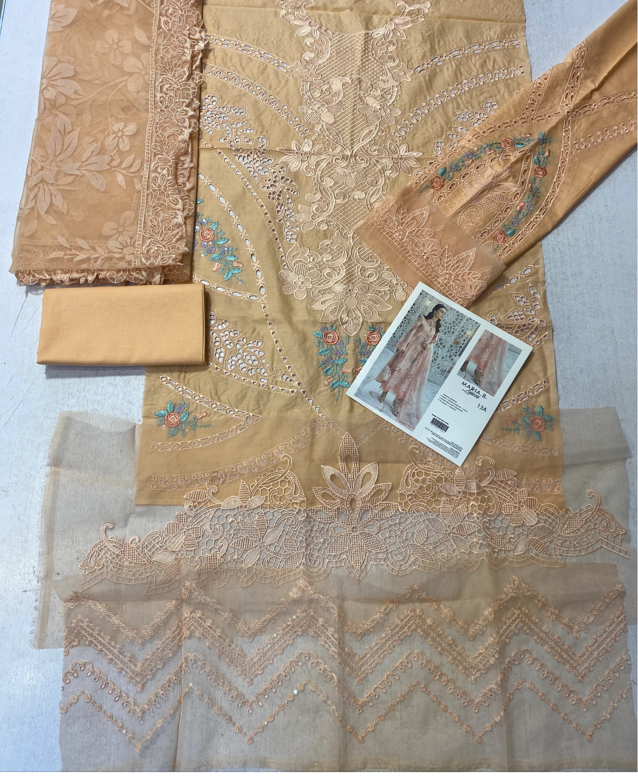 MARIA B 13-A- Unstitched Luxury Lawn Collection 2025 -