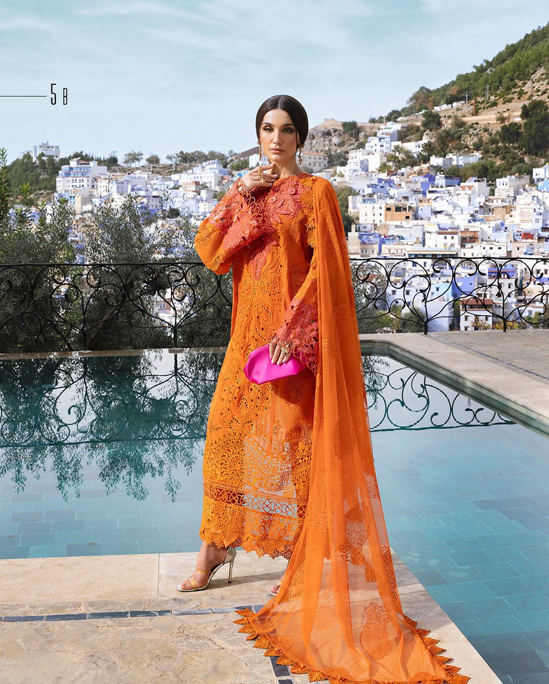 MARIA B - LUXURY EMBROIDERED LAWNCOLLECTION - 5B - UNSTITCHED