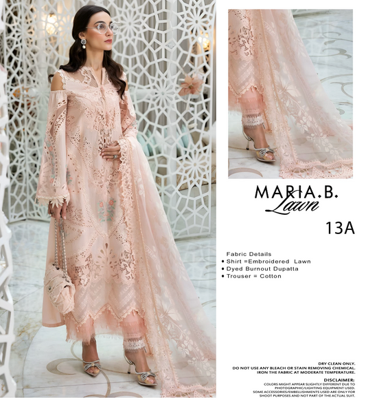 MARIA B 13-A- Unstitched Luxury Lawn Collection 2025 -