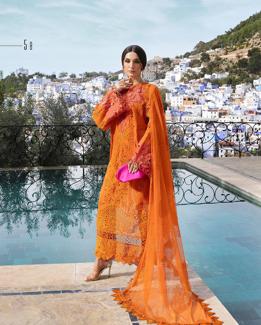 MARIA B  -  LUXURY EMBROIDERED LAWNCOLLECTION - 5B  - UNSTITCHED