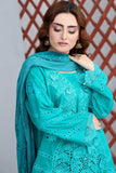 3 Piece Unstitched Embroidered Organza Lawn Suit | EID LAWN-25-05