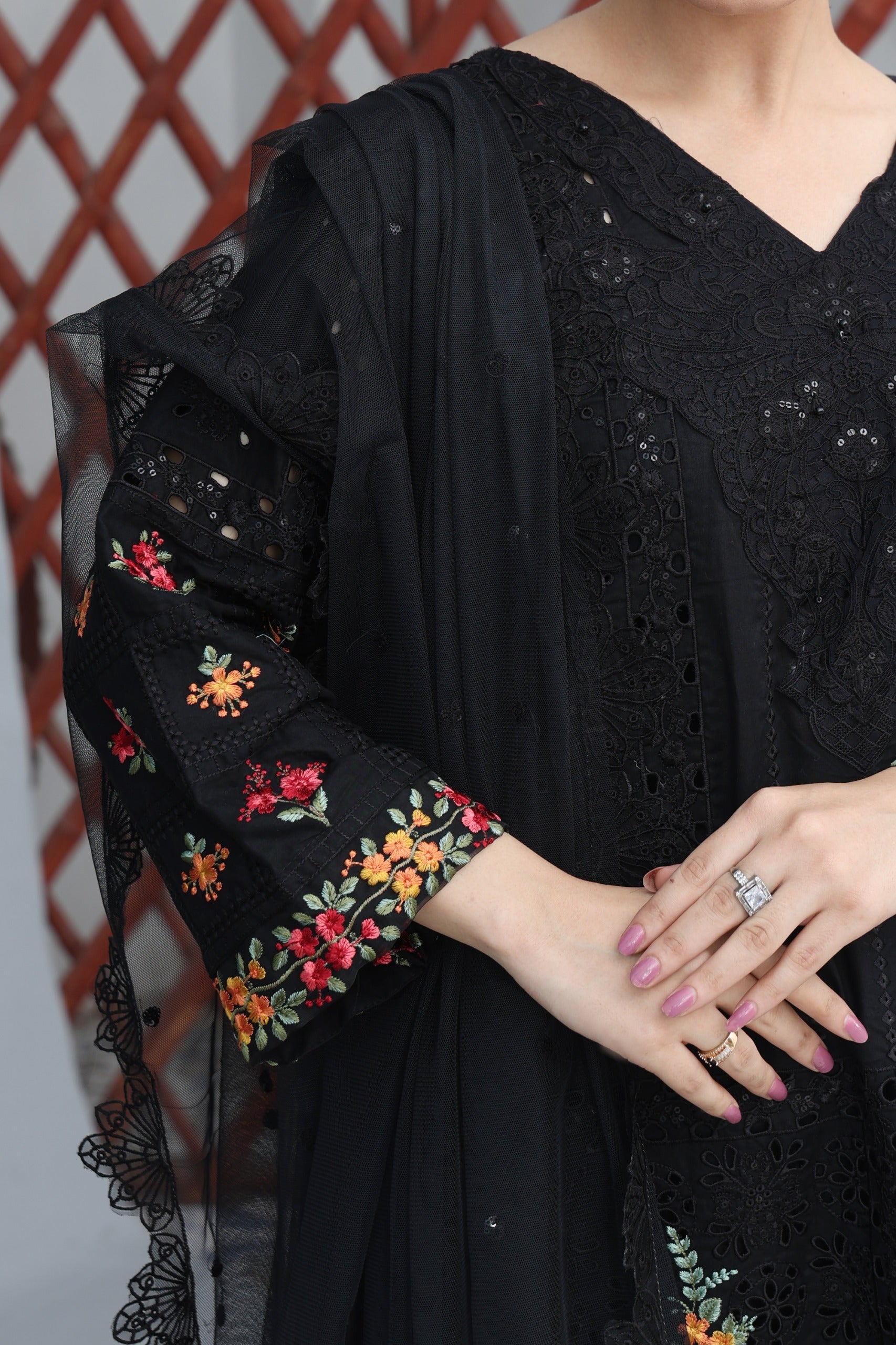 3 Piece Unstitched Embroidered Lawn Suit | EID LAWN-25-01