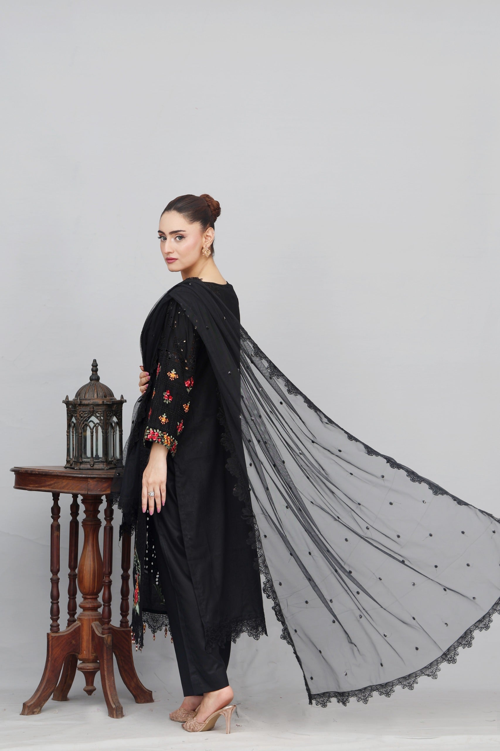 3 Piece Unstitched Embroidered Lawn Suit | EID LAWN-25-01